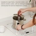 thumbnail image 4 of YIEMEEN Ergonomic Handle Stainless Steel Double Wall Boiler Pot Saucepan With Whistles Port And Lid For Boiling Milk Sauce Pastas, 4 of 13