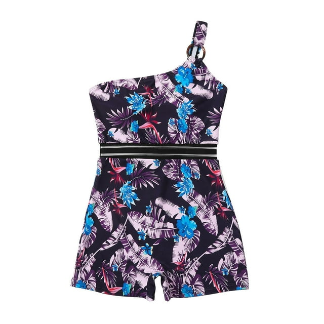 Maillots de Bain Tankini pour Femmes Été Extérieur Plage Design Intégré Tankinis Décontractés Maillots de Bain pour Femmes Violet