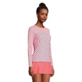 thumbnail image 3 of Lands' End Women's Petite Crew Neck Long Sleeve Rash Guard UPF 50 Sun Protection Modest Swim Tee, 3 of 3