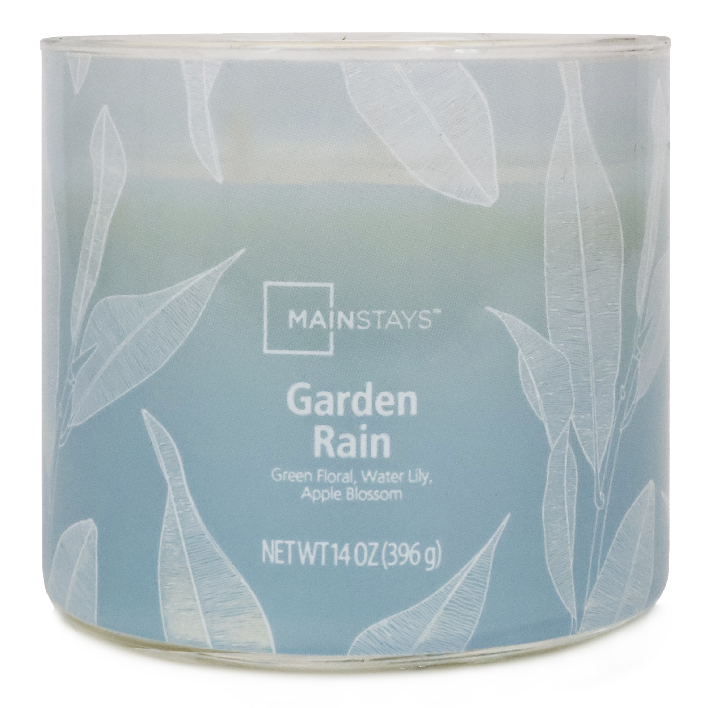 (2 pack) Mainstays 3-Wick Ombre Wrap Garden Rain Candle, 14-Ounce