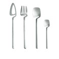 thumbnail image 1 of Cuchara de postre de acero inoxidable nórdico para pastel, pudín, helado, carne Irregular, mantequilla, ensalada, tenedor, decoración, vajilla para fiesta de boda Fivean unisex, 1 of 2