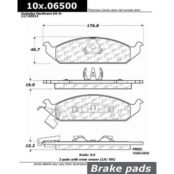 Centric Parts - Ceramic Pads