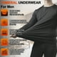 thumbnail image 2 of NevEND Ropa Interior Térmica de Microfibra Suave con Forro Polar para Hombre, Conjunto de Cuello Redondo, Capa Base Cálida de Invierno, Parte Superior E Inferior, Color Negro (S-2XL), 2 of 7