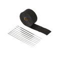 thumbnail image 1 of Riwesomey Envoltura de escape, cinturón de fibra de vidrio duradero, rollo de aislamiento múltiple, tela ajustable resistente al calor, antiescaldado, Vehículos, repuestos y accesorios Mis Riwesomey VI016923-00, 1 of 6