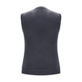 thumbnail image 2 of Wyobmus Mens Casual Wool Argyle Sweater Vest Slim Fit Lightweight Sleeveless V-Neck Knit Pullover Vest Dark Gray, 2 of 5