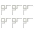 thumbnail image 3 of 6PCS 10CM Acrylic Mirror Wall Cabinet Diagonal Stickers Background Wall Decor, 3 of 8
