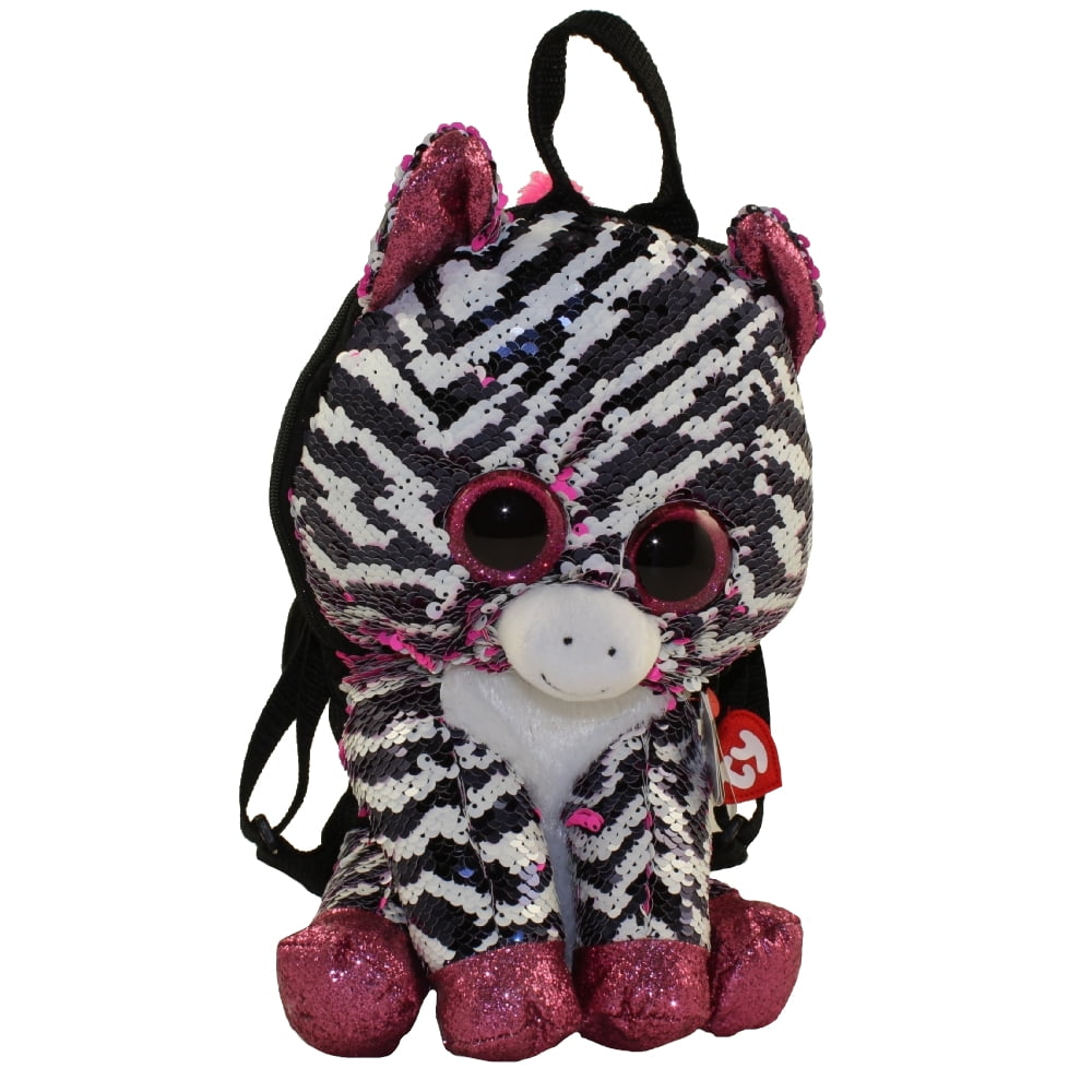 TY - TY Fashion Flippy Sequin Backpack - ZOEY the Zebra (13 inch) - Walmart.com - Walmart.com