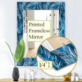 thumbnail image 4 of DESIGN ART Designart 'Tropical Palm Leaves' Bohemian and Eclectic Mirror - Vanity Printed Mirror 27.6 in. wide x 39.4 in. high, 4 of 5