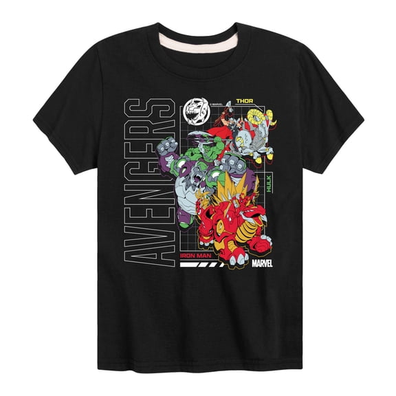 Marvel The Avengers - Mech Schematic - Toddler And Youth Short Sleeve Graphic T-Shirt