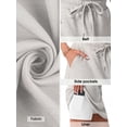 thumbnail image 4 of Cueply Skorts for Woman Tennis Skirt Inner Shorts Summer Casual Drawstring Tie Skirts with Pockets, 4 of 9