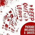 thumbnail image 3 of Halloween Bloody Decorations, Bloody Handprint Footprint Floor Clings, Halloween Party Indoor Outdoor Wall Window Floor Stickers Clings$$Home Decor, Kitchen, & Other, 3 of 8