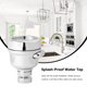 thumbnail image 2 of Boquilla universal ajustable de tres velocidades para grifo, rociador supercargado, filtro ahorrador de agua (tres velocidades, estilo corto, junta de cobre, adaptador de envío interno y externo)., 2 of 7