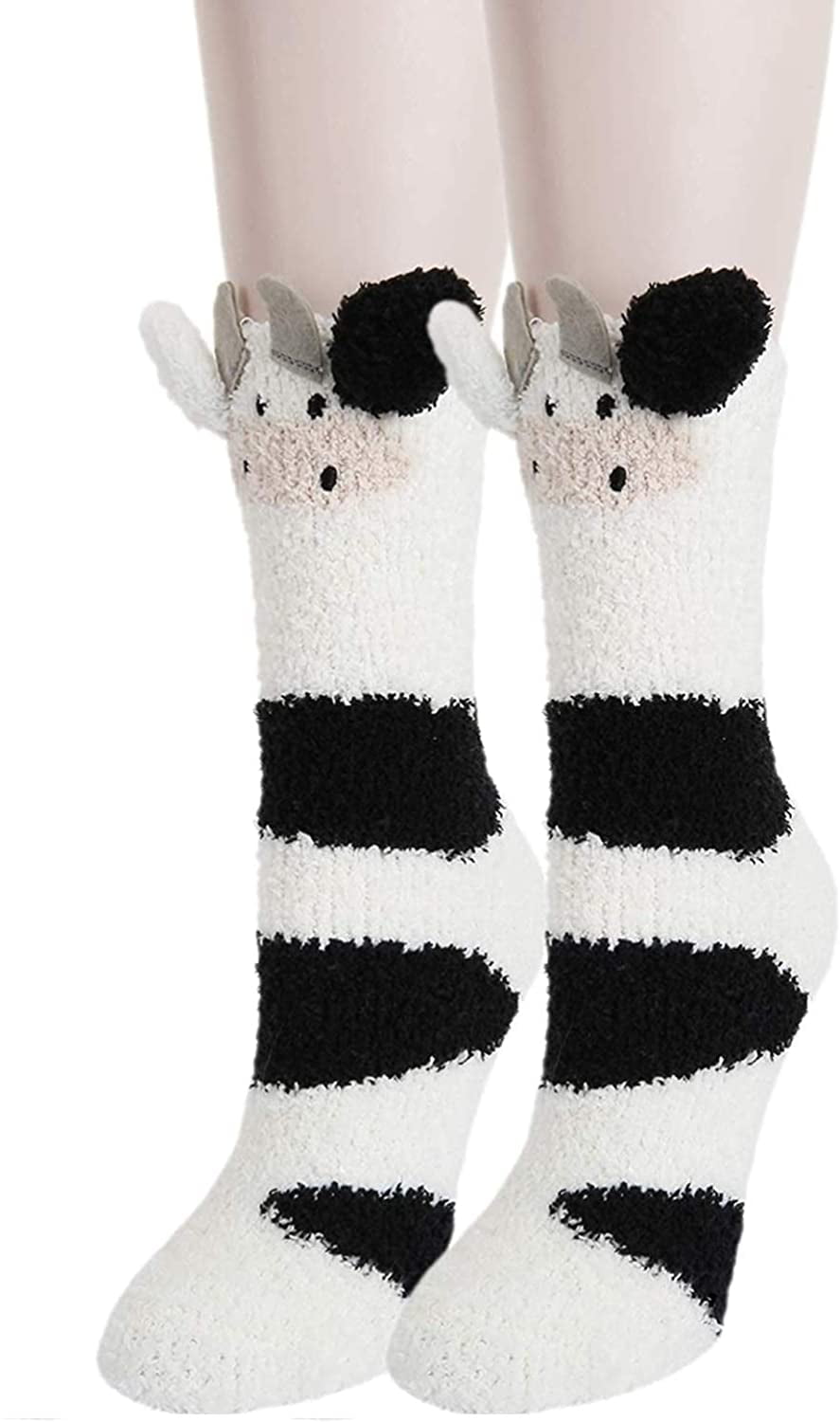 Animal Slipper Socks Fuzzy Christmas Socks Winter Warm Fluffy Fleece Floor Socks