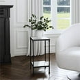 thumbnail image 7 of Beaumont Lane Modern Resin and Bone Inlay Side Table in Gray Bone Inlay, 7 of 7