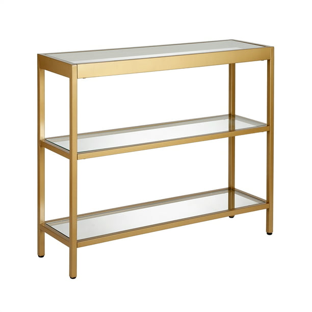 Evelyn Zoe Modern Console Table With, Narrow Console Table Glass Top