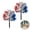 B, variant on 4th of July Decoration Tricolor Patriotic Topiary Ball Trees, 22in Red White Blue Flowers Stake Fake Flower Plant Shrubs, Artificial Flowers with Ground Stake for Independence Day - Color B