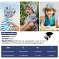 thumbnail image 6 of 2 Pack Kids Sun Hat UPF 50+ Toddler Bucket Hat Summer Sun Protection Cotton Beach Cap with Cute Cartoon Pattern for Boys Girls 1-6 Years, 6 of 7
