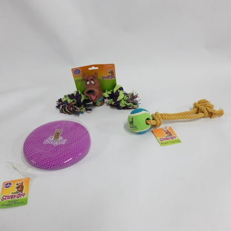 Scooby-Doo! Rope Toy with Tennis Ball, Small Disks and Squeeze Rope