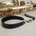 thumbnail image 3 of MERIGLARE Saxophone Neck Strap (Handmade with Leather, Breathable Pad & Metal Hook) - Less, 3 of 8