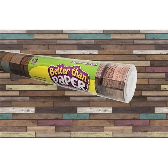 Teacher Created Resources Better Than Paper Bulletin Board Roll - Reclaimed Wood Shimmer