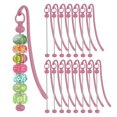 thumbnail image 1 of Uxcell 16 Pcs Beadable Bookmarks, DIY Metal Blank Bar Bookmark Bead Craft Jewelry Pendant Charm Book Mark for Gift Teacher Office Supplies Home Crafts, Dusty Pink, 1 of 6