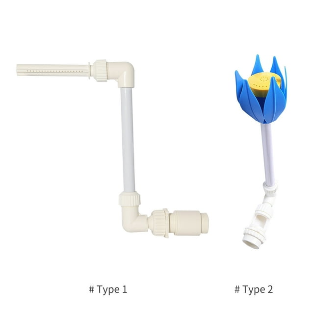 Swimming Pool Fountain Flower Shape Waterfall Spray Fountain Fits 1.5inch Threaded Return Fittings Space Saving Decoration for Small Pools Spas Fountain Ponds Hot