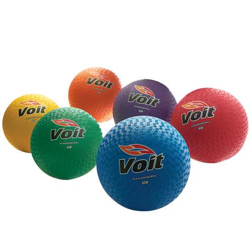 Voit® 10" Playground Balls, Rainbow Pack of 6
