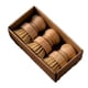 thumbnail image 1 of Round 3pcs Mini Bamboo Dish Brush, Natural Scourer Brush, Practical Scrubber Cleaning Set, 1 of 5