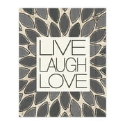Creative Products Live Gray Feathers 8x10 Canvas Wall Art