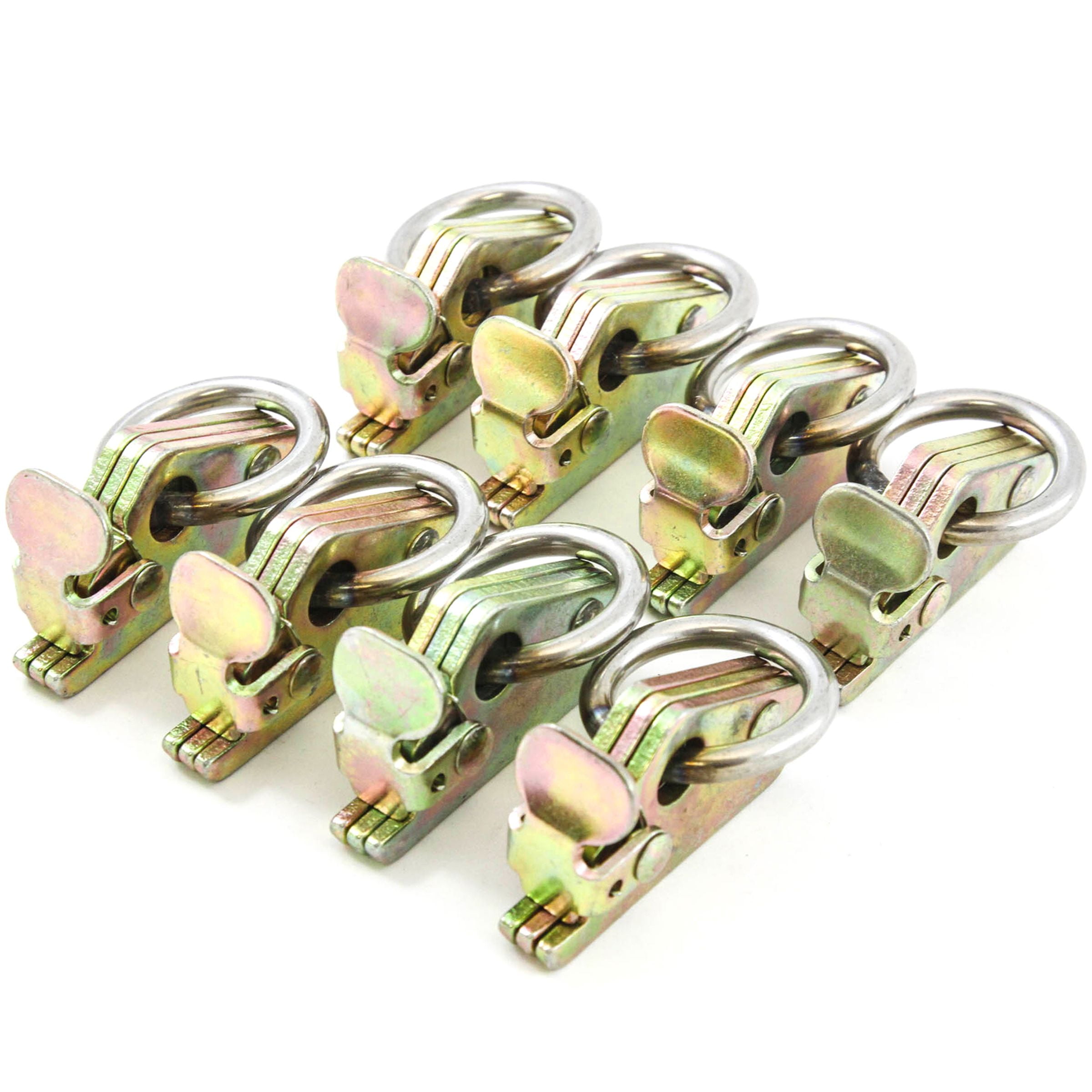 Red Hound Auto 8 E Track Rope Rings Heavy Duty Cargo Van Hook Encllosed