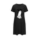 thumbnail image 5 of Camisón corto de talla grande para mujer, camisón de manga corta con estampado de pecho a la moda, camisón para mujer, 5 of 5