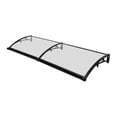 thumbnail image 3 of Front Door Arch Rainshed, Awning Window Door Awning Canopy 78.7x23.6in Entry Door Overhang Aluminum Alloy Awning Outdoor Window Awning Door Canopy, Window Awning Exterior,Sun UV, Rain Snow Protection, 3 of 10