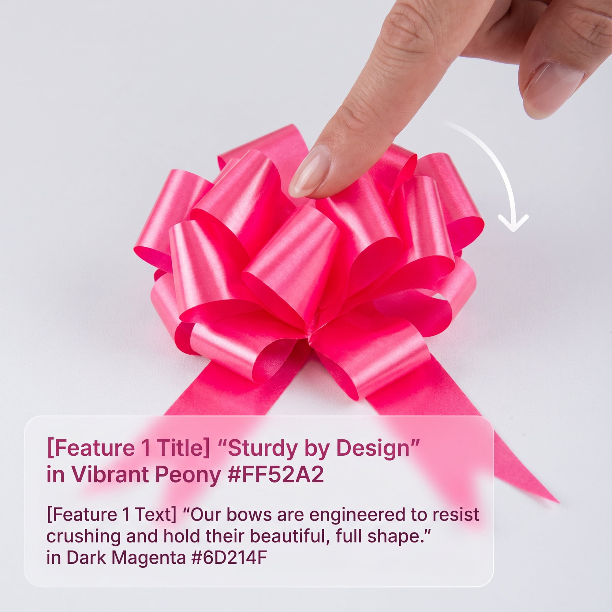 Unique Bargains Crush-Resistant Metallic Bows for Gift Wrapping and Decoration Dark Red