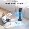thumbnail image 3 of Ventilador De Torre Shawty® 40 Pulgadas 100cm Con Control Remoto, 5 Velocidades Temporizador 12H, Silencioso y Portátil, Ideal Dormitorio, Oficina, Cocina, 3 of 5