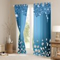 thumbnail image 3 of Feelyou Chic Princess Fashion Curtains Pack of 2 (42x84 Each), Glitter Sequin Print Curtains Blackout, Teen Adult Girl Female Bedroom Curtains, Black Out Curtains Decor, 3 of 6