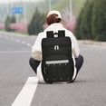 thumbnail image 1 of Mochila más fresca, mochila impermeable para el almuerzo, mujeres multifuncionales transpirables para hombres negro, 1 of 8