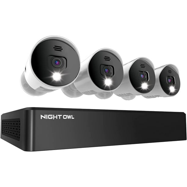 Sistema de cámara de seguridad para el hogar Night Owl 8CH con 4 cámaras 4K UHD