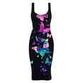 thumbnail image 6 of Babysbule Women's Summer Dresses Fashion Women Print Tank Dress Sleeveless Basic Midi Club Dress, 6 of 7