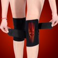 thumbnail image 2 of HUGFEGWE . life Heated Knee Brace Wrap, Portable Tourmaline Knee Support Brace, Magnetic Self Heating Knee Pad Adjustable Knee Wraps, Knee Wraps for Arthritis Joint Pain Relief Injury CJB91-75637, 2 of 8