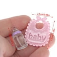 thumbnail image 6 of 1:12 Dolls House Miniature Baby Bottles Pacifier Bibs Set Nursery Accessory Gift, 6 of 10