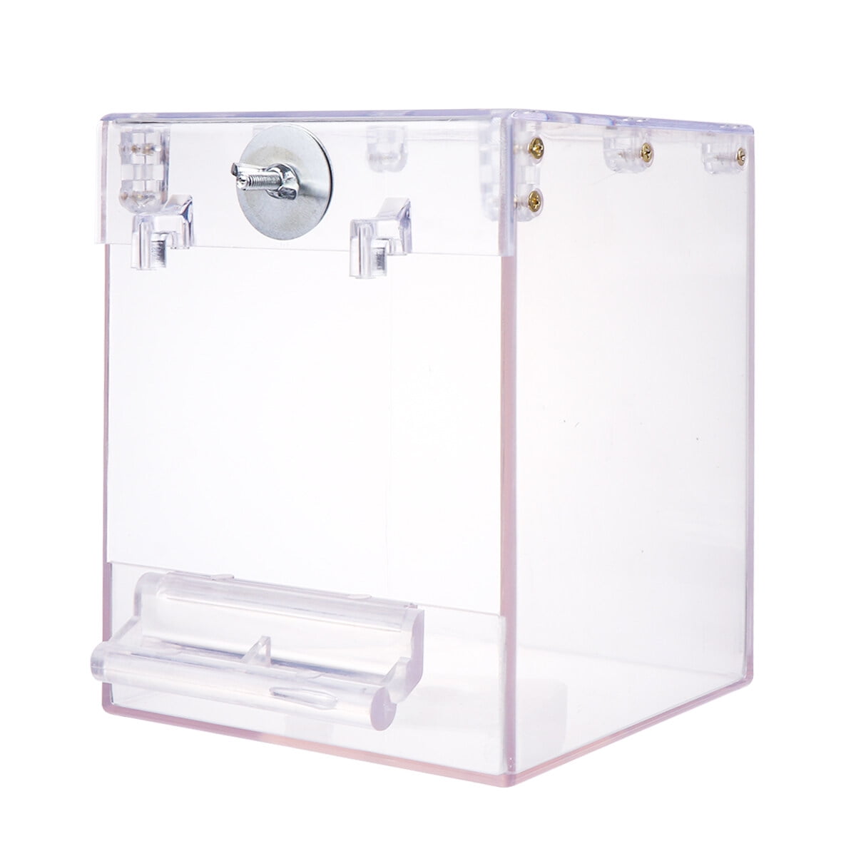 1pc Bird Parrot Birdcage Hanging Transparent Bird Cage Shower Box