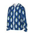 thumbnail image 3 of Goofa Beautiful King Penguin Pattern Printed Women's UPF 50+ Sun Protection Hoodie Jacket Lightweight Long Sleeve Sun Shirt for Women with Pocket Hiking Outdoor-X-Large, 3 of 9