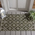 thumbnail image 2 of SAFAVIEH Courtyard Wasif Geometric Indoor/Outdoor Area Rug, Green/Grey, 2'7" x 5', 2 of 11