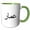 Green/White, variant on 3drose, the Name Amar or Umar in Arabic Letters - Arab Name Calligraphy Gift, 11oz Mug
