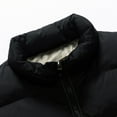 thumbnail image 6 of KIJBLAE 50% off Mens Puffer Vest Winter Down Coats Vest Stand Collared Zipper Sleeveless Jacket Vest with Pockets Khaki XXXXXL, 6 of 9