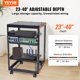 thumbnail image 2 of Rack de servidor de estructura abierta VEVOR 15U, profundidad ajustable de 15''-40'', rack de servidor de red independiente o de montaje en pared, rack AV de 4 postes con ruedas, 2 of 4
