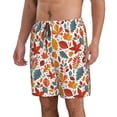 thumbnail image 2 of Balery Colorful Maple Leaves Traje de Baño Estilo Hawaiano para Hombre, Shorts de Secado Rápido con Bolsillos-Large, 2 of 6