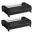thumbnail image 1 of Almacenamiento rodante debajo de la cama, organizador de almacenamiento de zapatos con asa y tapa, almacenamiento de dormitorio para juguetes, suétere 2 negro, 1 of 8