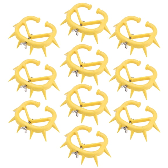 Premium AntiSucking Calf Weaning Nose Rings Durable Spiked Plastic Farm Cattle Management Tool Weaner Device for Livestock Herd Control (10 Packs / 20.00 x 14.00 x 11.00 inches)