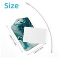 thumbnail image 4 of PhooArto White and Teal Marble Print Luggage Tags with Stainless Steel Loop, 2 Pack Luggage Tag Holders for Travel Luggage Baggage Identifier, 4 of 6
